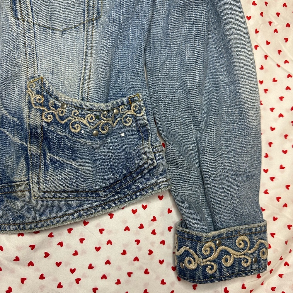 Embroidered Denim Jacket - Picture 2 of 3